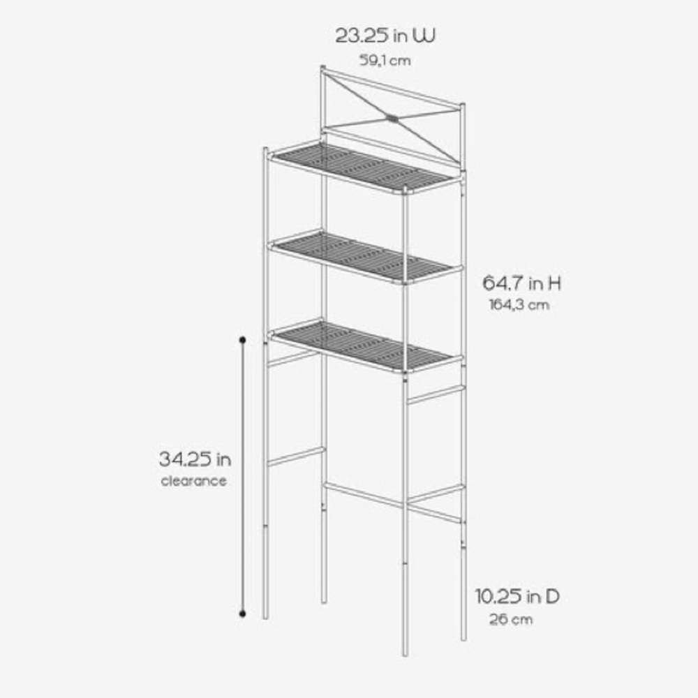 Bathroom storage shelf